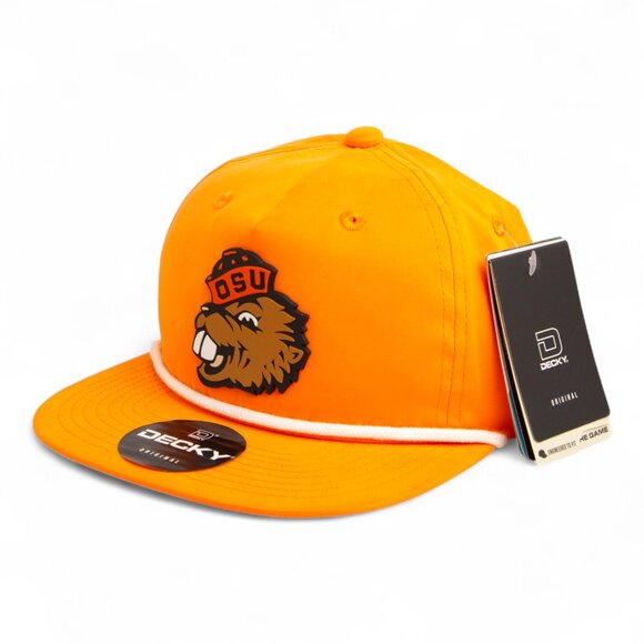 Oregon State Beavers Benny 3D Classic Rope Hat- Orange/ White - Picture 1 of 3